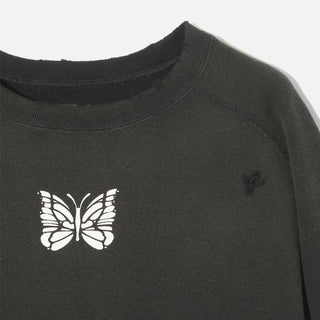 DECONSTRUCTED SWEAT SHIRT FRENCH TERRY - BLACK