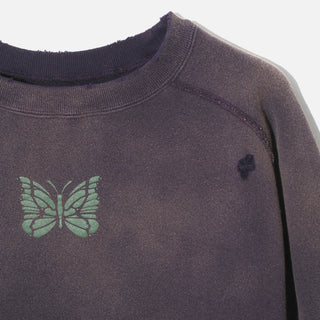 DECONSTRUCTED SWEAT SHIRT FRENCH TERRY - PURPLE