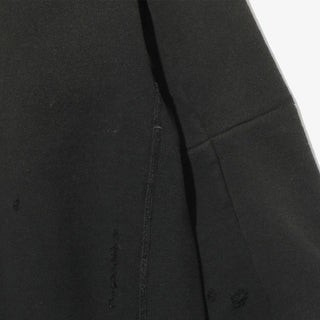 DECONSTRUCTED SWEAT SHIRT FRENCH TERRY - BLACK