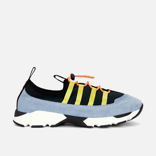 RUNNING SNEAKERS - GREEN / LIGHT BLUE