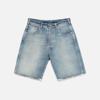 DENIM CUT-OFF SHORTS - LIGHT BLUE