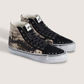 LX SK8-HI 38 "FLORAL RIVETS" - BLACK / MULTI