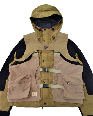 INAN SHELL JACKET - TAN / BLACK
