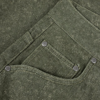 CLASSIC DENIM SHORTS - GREEN