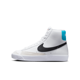 NIKE BLAZER MID `77 (GS) - WHITE / BLUE LIGHTNING