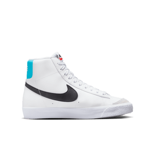 NIKE BLAZER MID `77 (GS) - WHITE / BLUE LIGHTNING