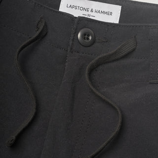 NYLON RELAXED CARGO PANT - BLACK