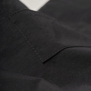 NYLON RELAXED CARGO PANT - BLACK