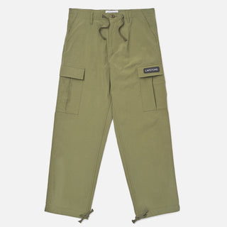 NYLON RELAXED CARGO PANT - OLIVE