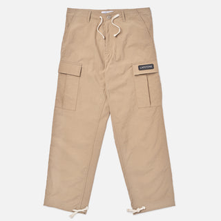 NYLON RELAXED CARGO PANT - KHAKI