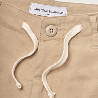 NYLON RELAXED CARGO PANT - KHAKI