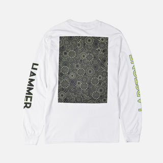 LAPSTONE DECO L/S TEE - WHITE / NEON