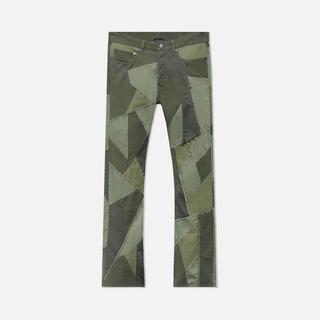 PATCHWORK CARIBOU BOOTCUT - OLIVE