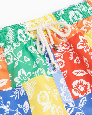PATCHWORK Hawaiian TRAVELER SWIM TRUNK - MULTI