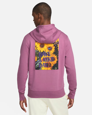 FRENCH TERRY PULLOVER HOODIE - LIGHT BORDEAUX