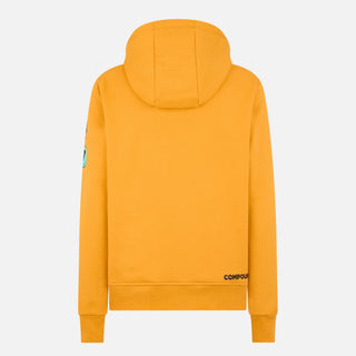 COMPOUND X SAVE THE DUCK "DUCK" HOODIE - YELLOW / BLACK